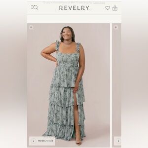 Poppy Chiffon Floral Print Dress from Revelry